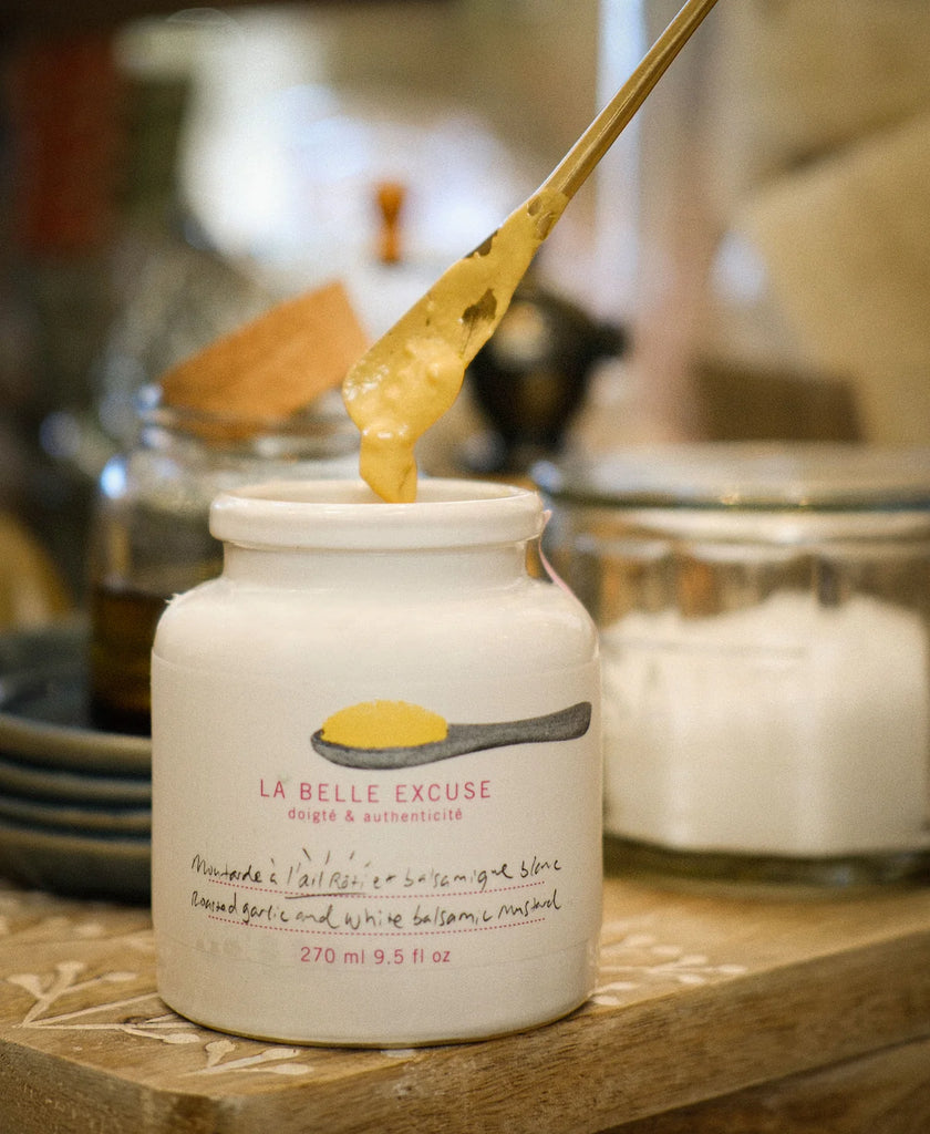 La Belle Excuse Moutarde à l'huile d'olive, ail rôti et balsamique blanc