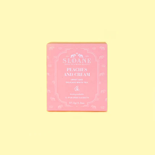 Sloane Fine Tea 15ct Sachet Box - Peaches and Cream