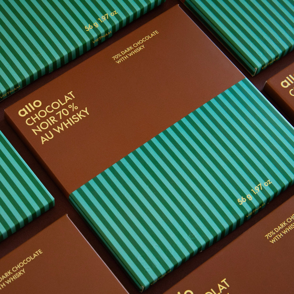 Allo Simonne Dark chocolate 70% with Whisky