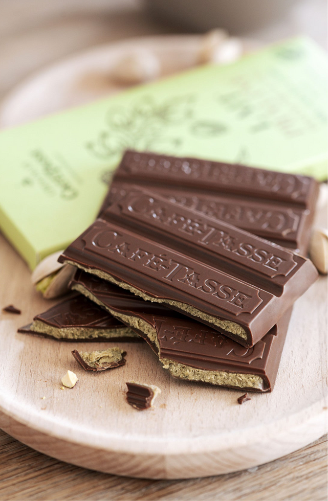 Cafe Tassé Milk Chocolate filled with Pistachio