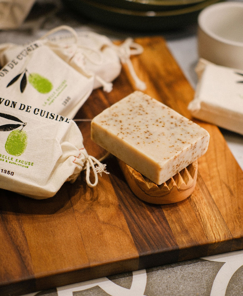 La Belle Excuse savon de cuisine au romarin-citron-café
