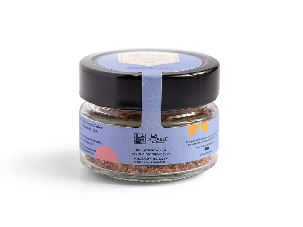 Orange Zest & Rose Seasoned Sea Salt