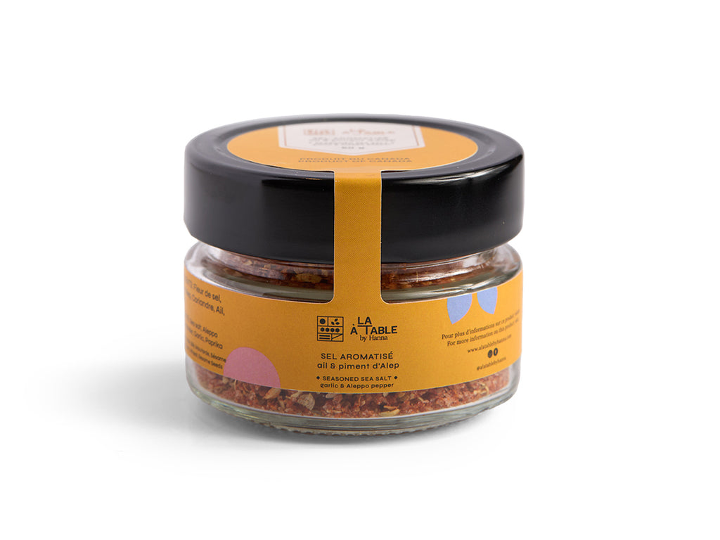 Garlic & Aleppo Pepper Seasoned Sea Salt