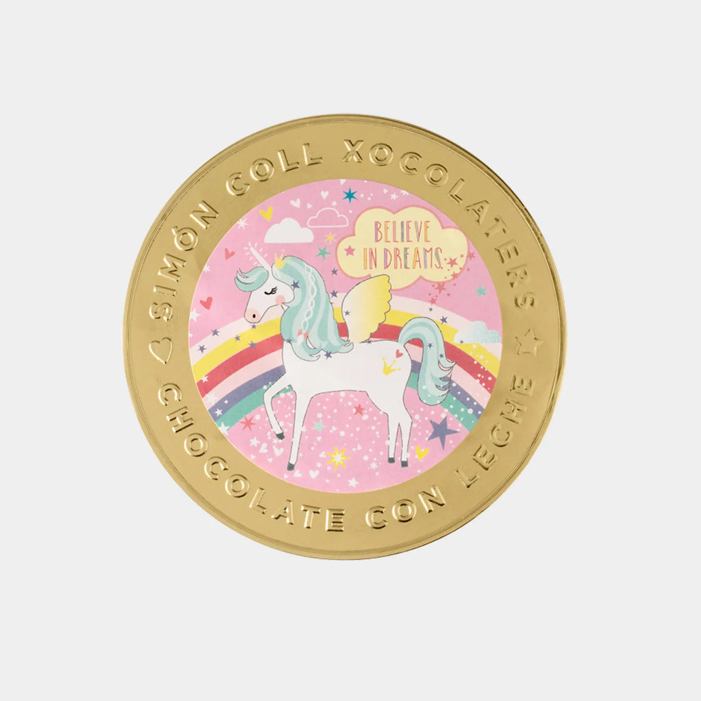 Simon Coll Milk Chocolate Unicorn Medallion