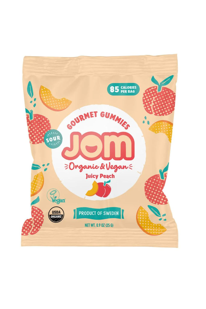 JOM Mini Sour Juicy Peach Gummies