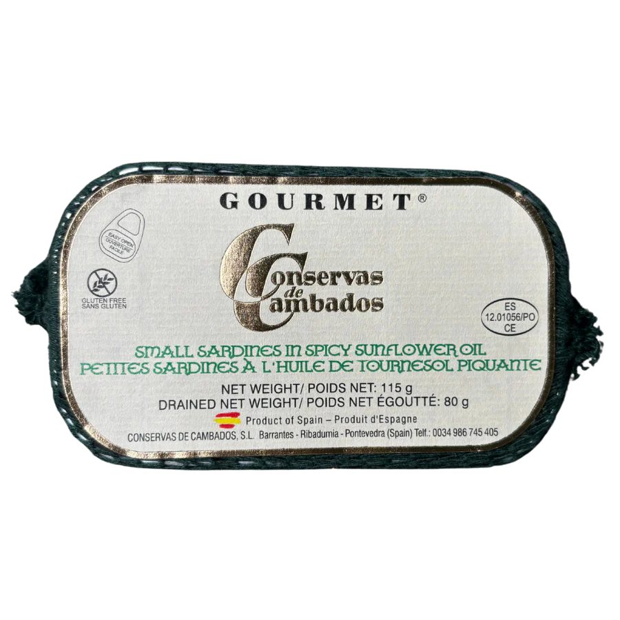Conservas de Cambados Small Sardines in Spicy Sunflower Oil