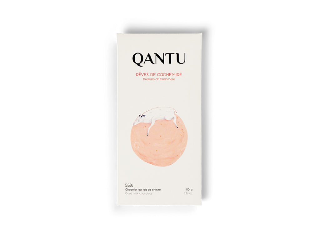 Qantu Cacao et Chocolat Dreams of Cashmere Goat Milk Chocolate 55%