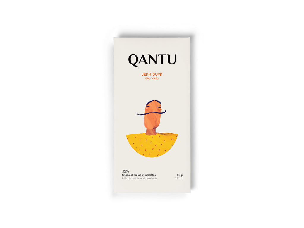 Qantu Cacao et Chocolat Jean Duya Gianduia Milk Chocolate 32%