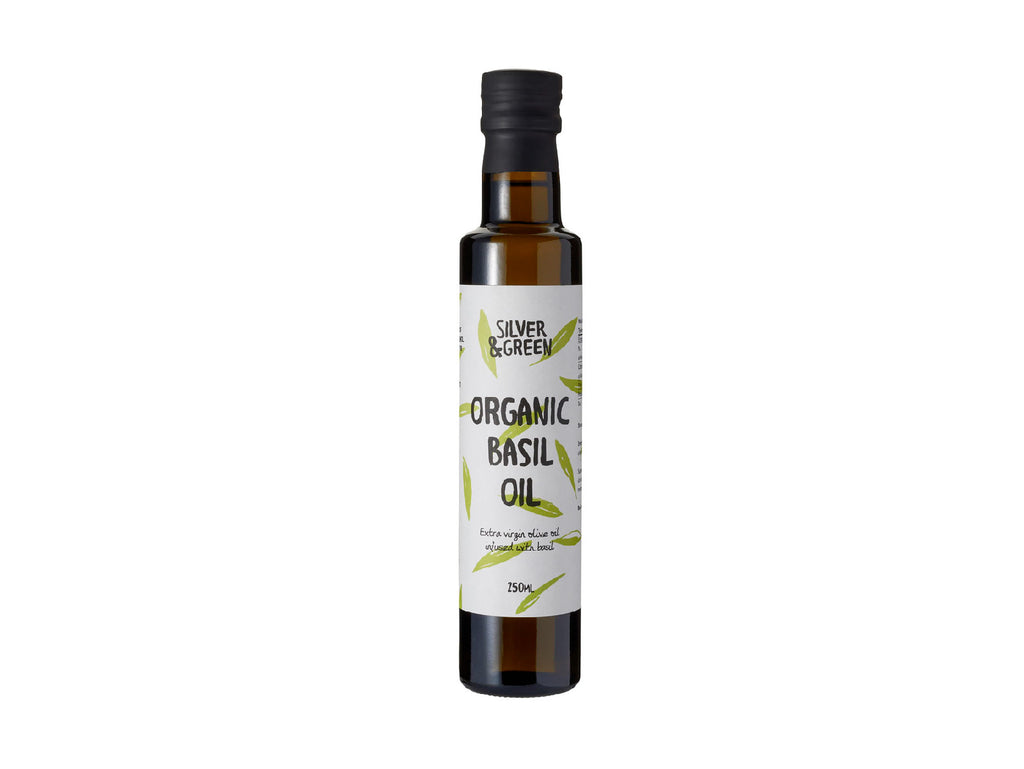 Silver & Green Organic Basil Oil