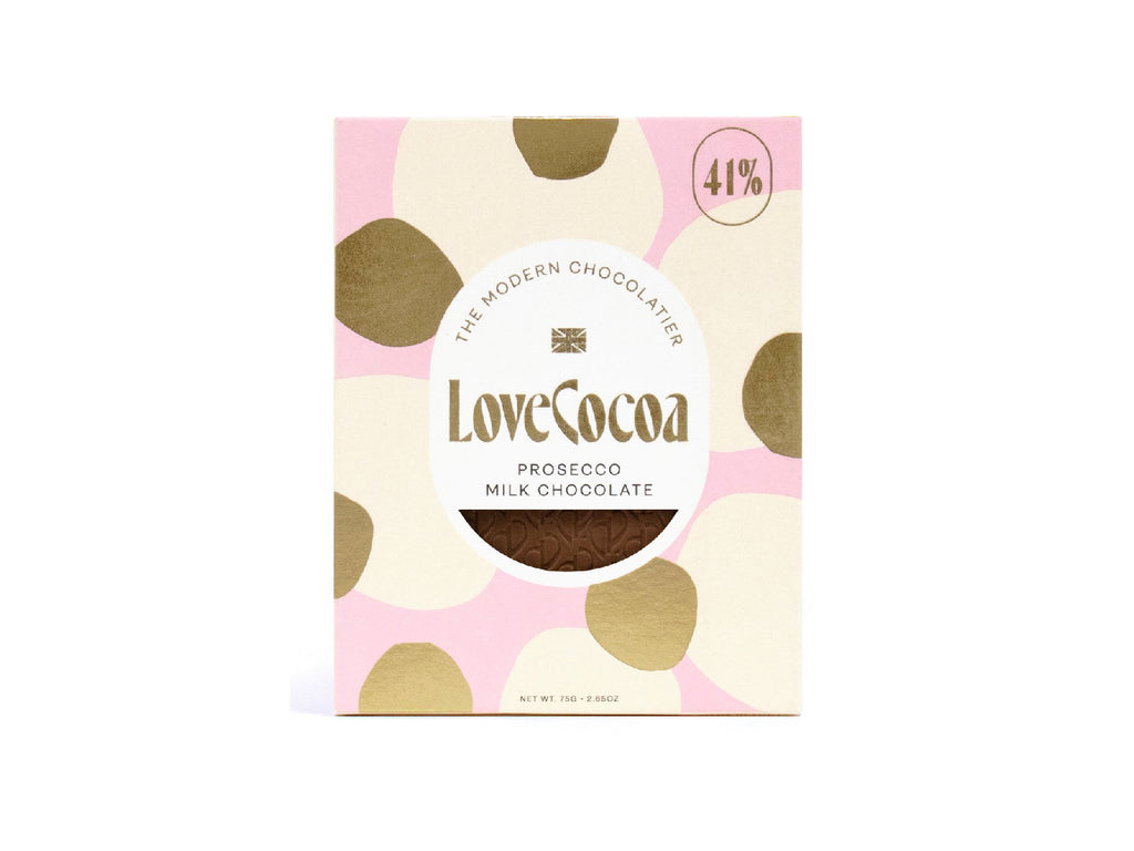 Love Cocoa Prosecco Milk Chocolate Bar
