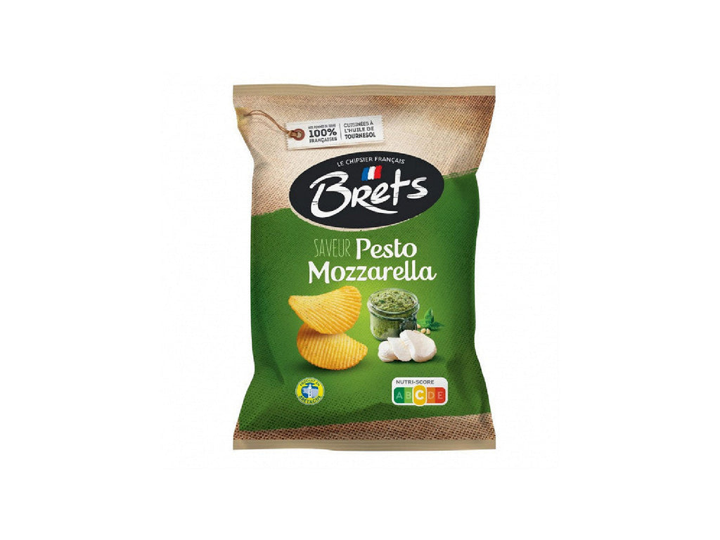 Brets Chips Ruffled Pesto Mozzarella
