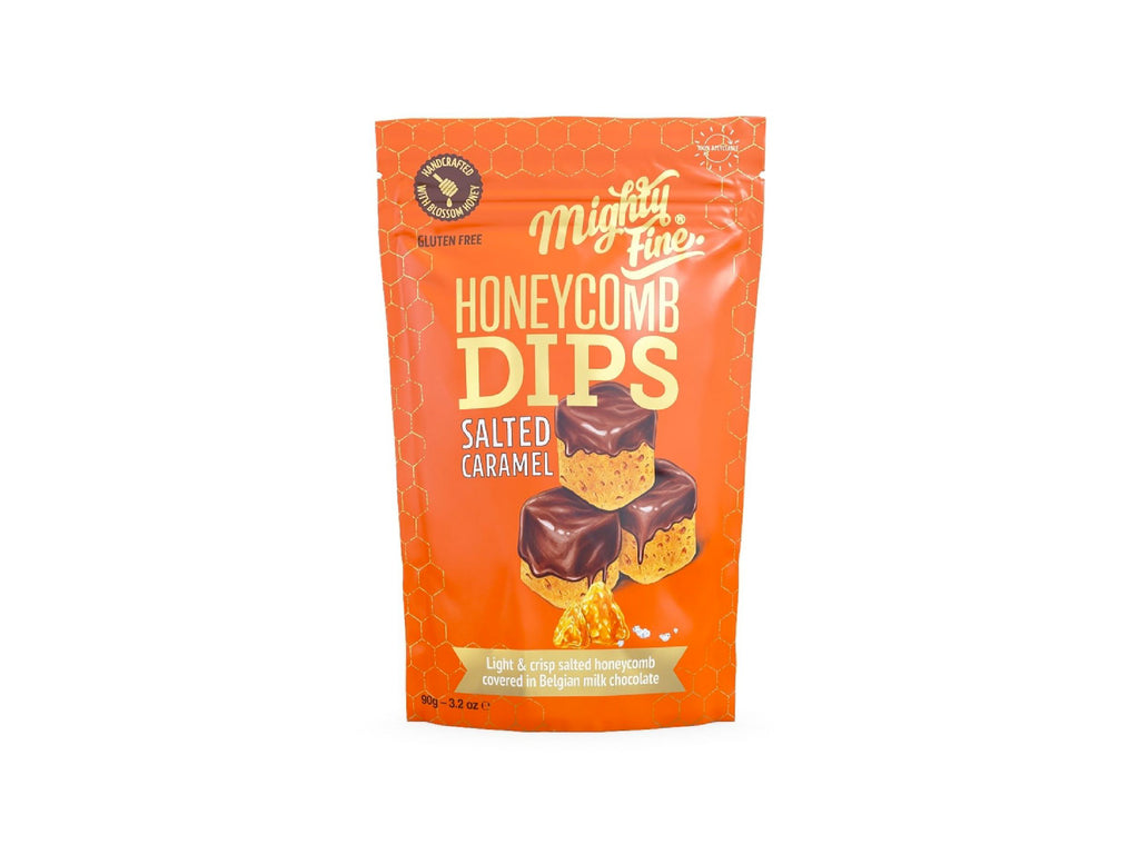 Mighty Fine Salted Caramel Honeycomb Dips