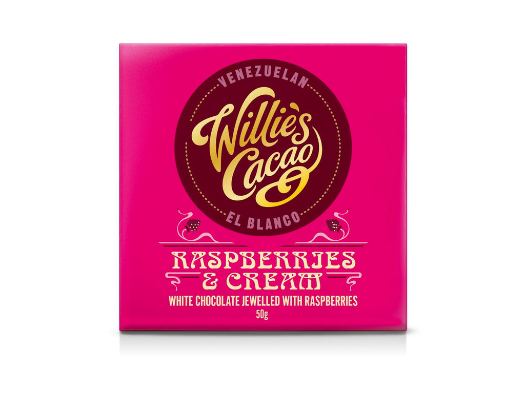 Willie's Cacao Raspberries & Cream Bar