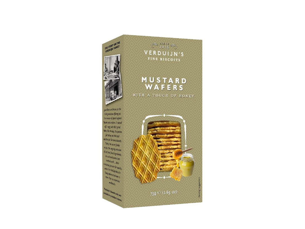 Verduijn's Savoury Cheese Wafers with Honey & Mustard