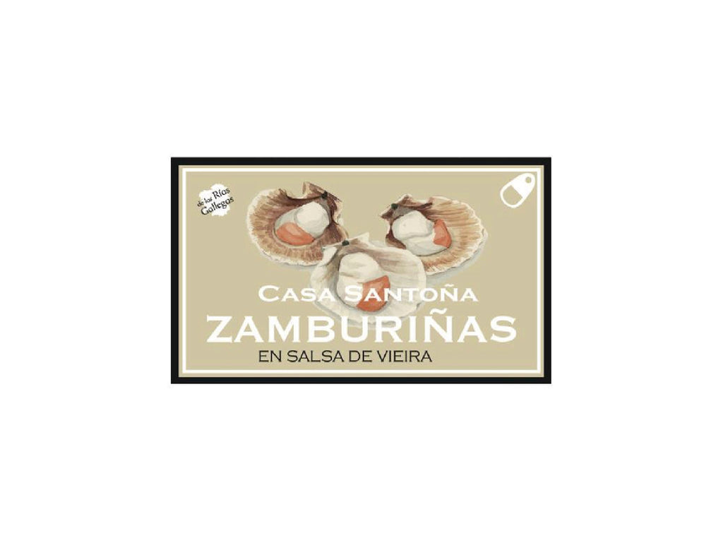Casa Santona Baby Scallops Zamburinas in Salsa Tin Conserva