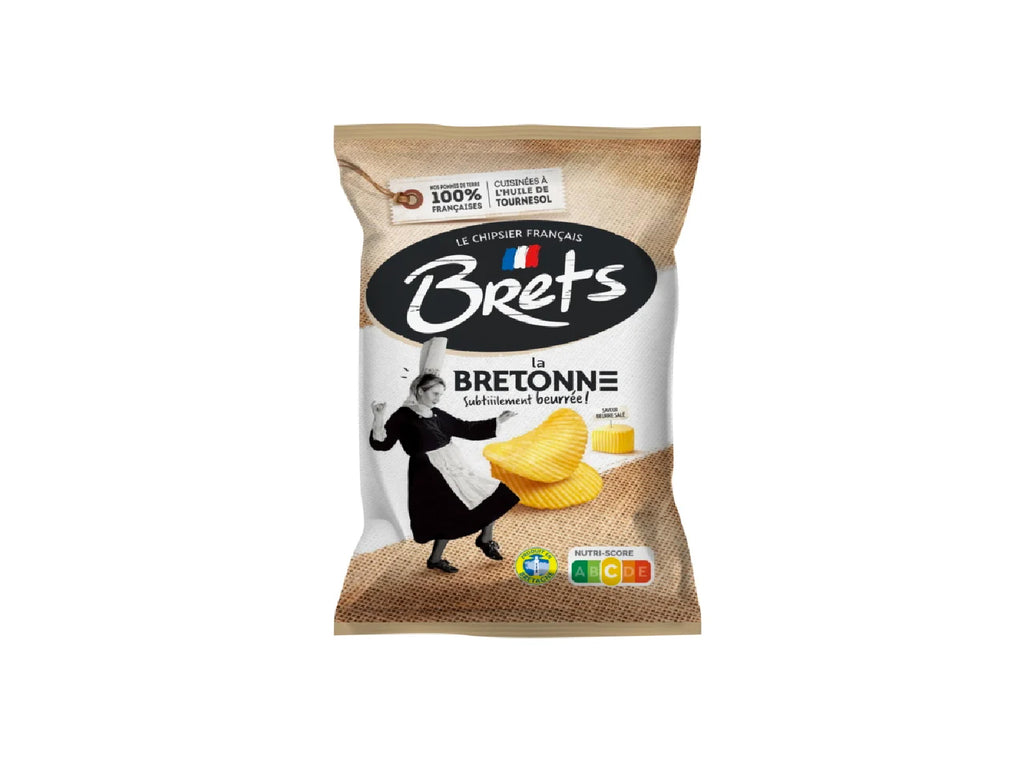 Brets Chips Ruffled Salted Butter