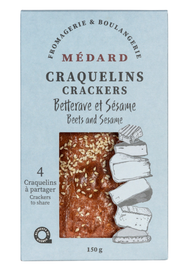 Fromagerie et Boulangerie Médard Beets and Sesame Crackers