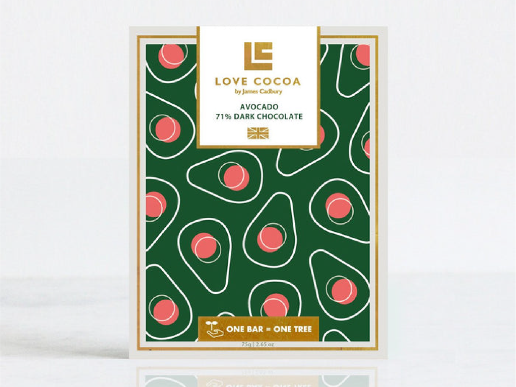 Love Cocoa Avocado Dark Chocolate Bar
