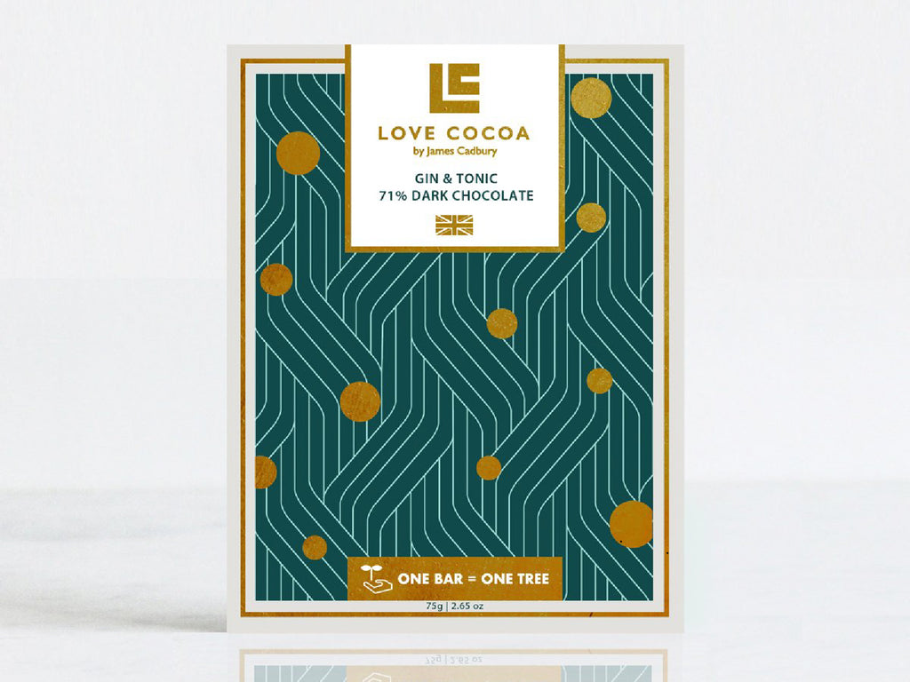 Love Cocoa Gin & Tonic Dark Chocolate Bar